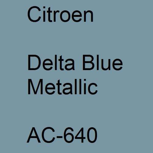 Citroen, Delta Blue Metallic, AC-640.